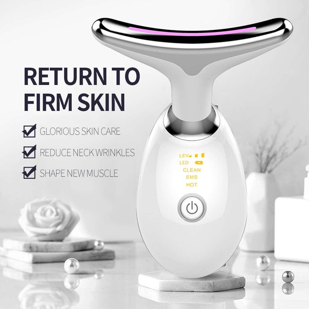Facial Massager Anti Wrinkles Tightening & Lifting Facial Beauty Device Electric Face Neck Skin rejuvenation Massage Machine