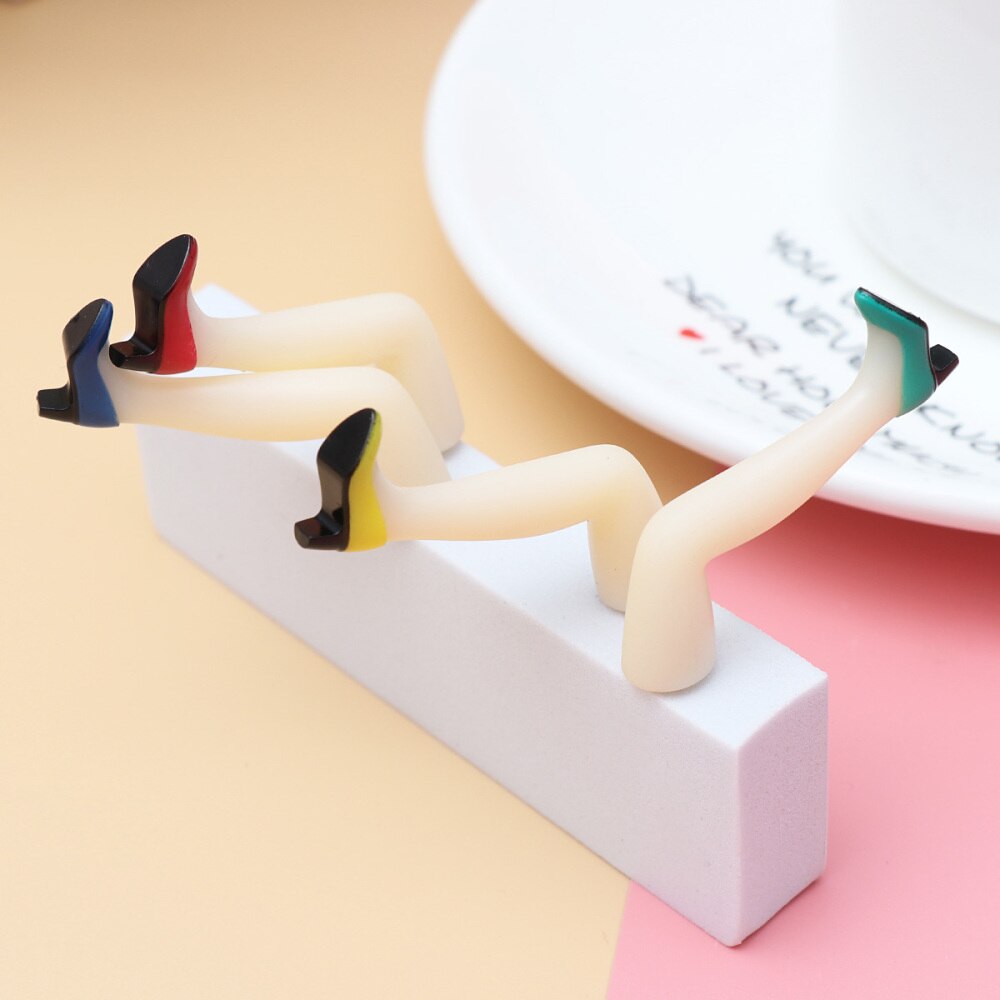 4pcs Long Leg Shape Push Pin Practical Thumbtack Decorative Wall Nails Map Tacks for School Office