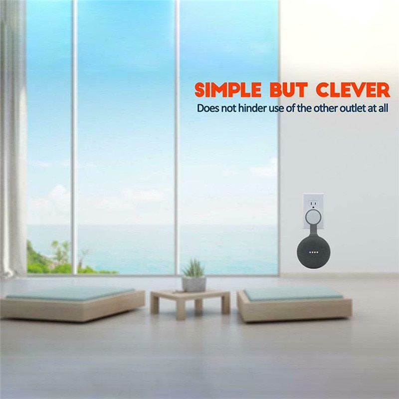 Outlet Wall Mount Stand Hanger Holder For Google Home Mini Voice Assistant Smart Home Home Automation