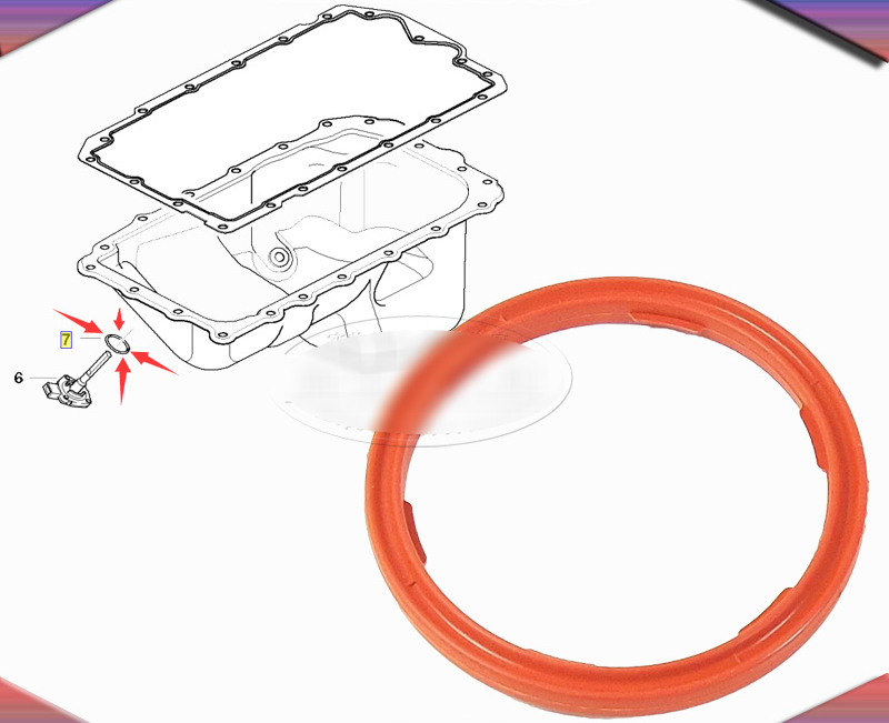 Motor Olieniveausensor Met O-Ring Voor Bmw E46 E80 E90 12617501786