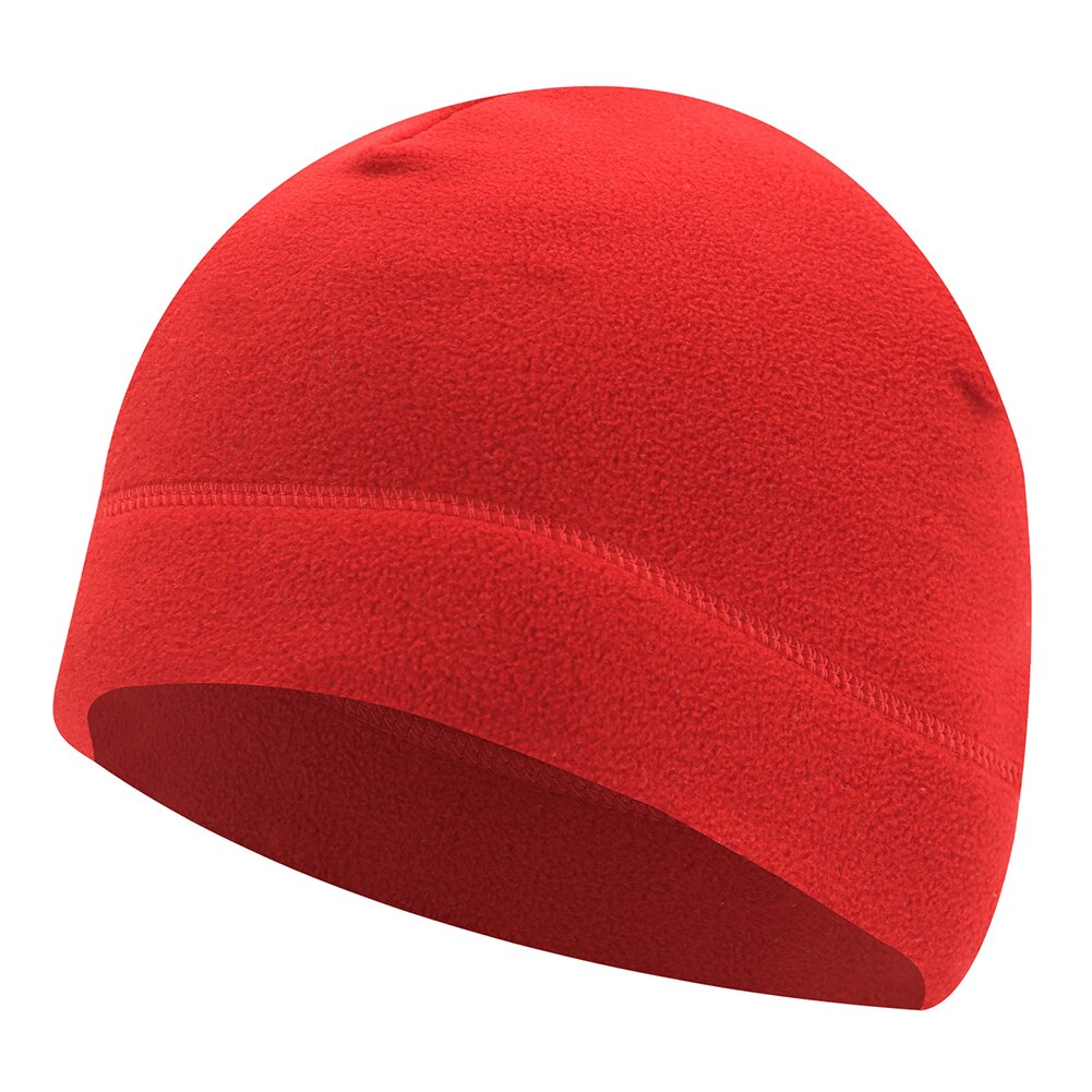 Mannen En Vrouwen Algemene Fietsen Caps, Winter Winddicht En Warm Polar Fleece Caps, sport Running Ski Caps: Rood