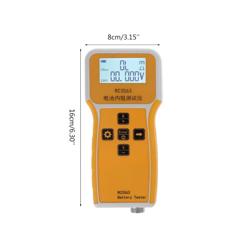 RC3563 Handheld Battery Internal Resistance Tester Analyzer for Car Vehicle Lead-acid Battery dry cell qiang