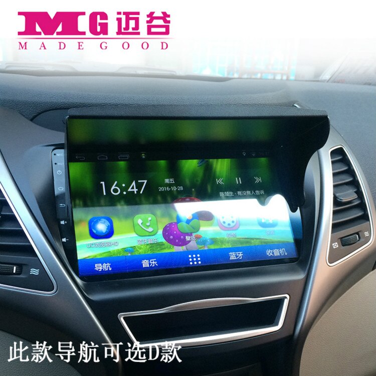 Cubierta de luz de navegación para GPS para coche, parasol con visera para HYUNDAI Elantra, navegador GPS, 6-10 pulgadas: Style D