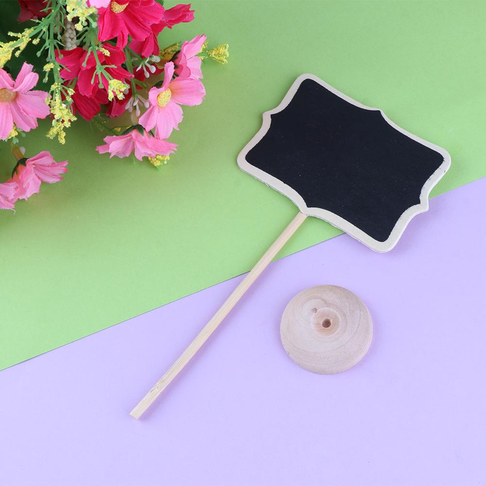 1 PC Mini Wooden Blackboard Chalkboard Message Note Holder Wedding Party Decor