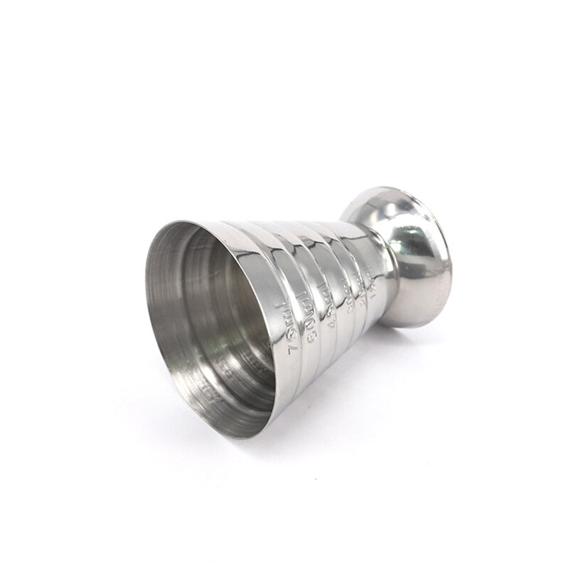 75ML Stainless Steel Measure Cup Measuring Wine Glass Ounce Jigger Bar Cocktail Drink Mixer 2.5oz 5Tbsp Mojito Measure Tool