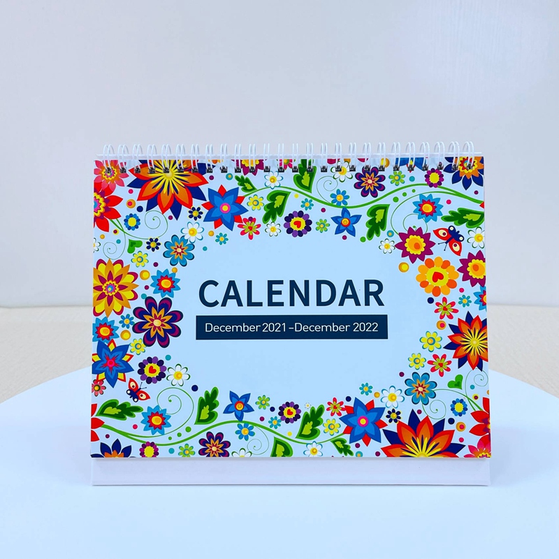 -2022 Kalender Staande Flip Desktop Kalender Memo Pagina &#39;S Opstaan Bureau Kalender Met Sterke Twin-Draad binding