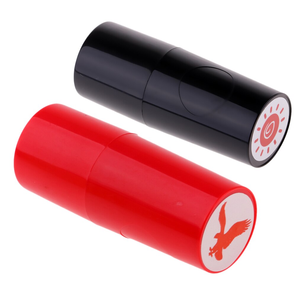 Set 2 Kleurvast Golfbal Stempel Symbool Marker Stempel Afdrukken Voor Golfer Fan: Sun and Eagle