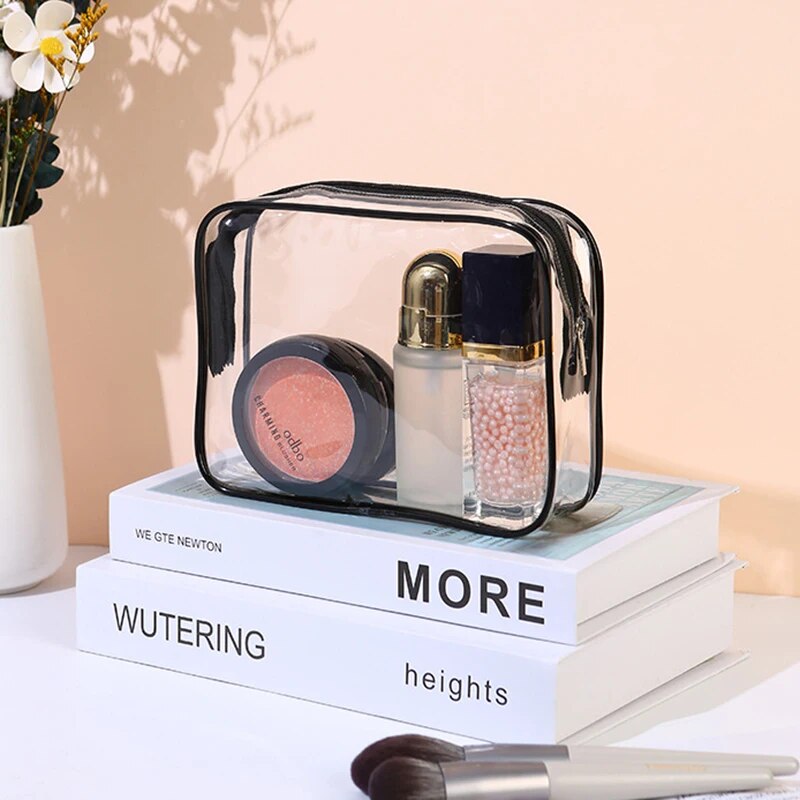 1/3Stck einstellen Transparente Kulturbeutel Große Kapazität Tasche Reise Veranstalter Lagerung Beutel machen-hoch Kosmetik Tasche Multifunktions: verrotten