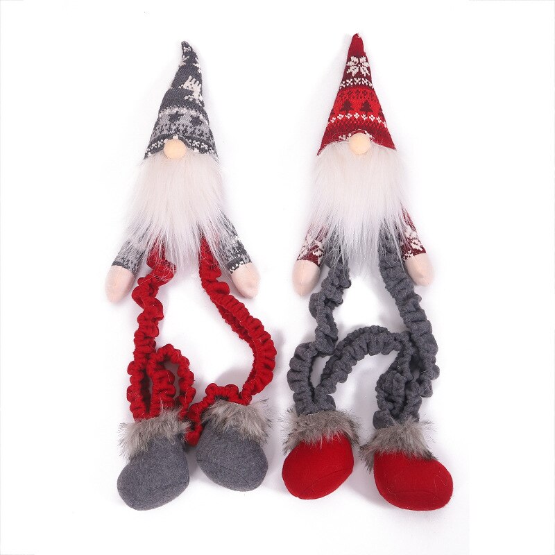 Ozdoby choinkowe dla domu 3D kreskówka las stary człowiek komputer osłona przeciwpyłowa nowy rok komputerowe dekoracje świąteczne-szary