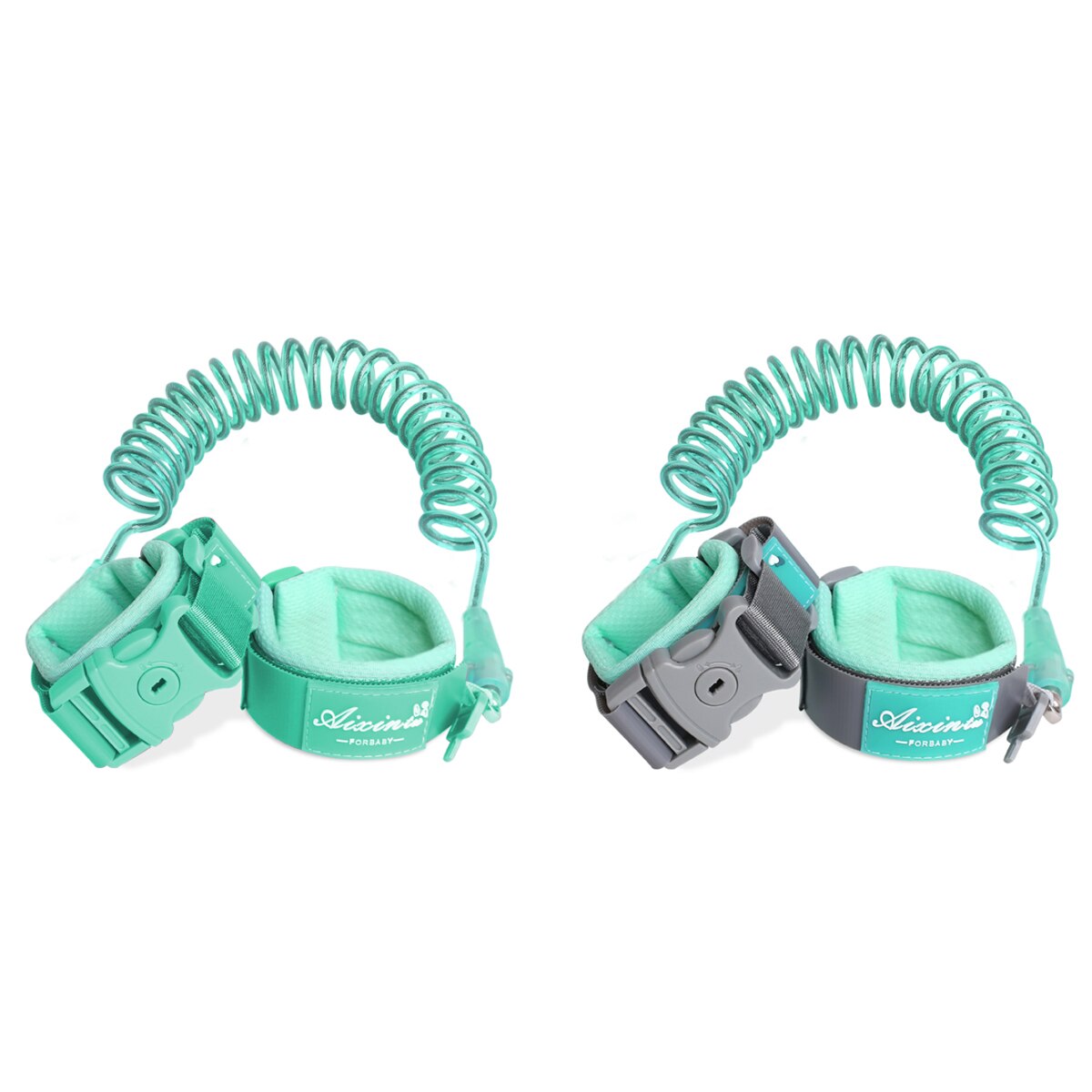 Child Safety Harness Leash Anti Lost Wrist Link Traction Rope For Baby Kids: Green / 1.5m with a lock