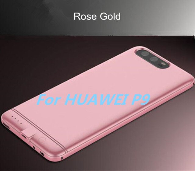 6000mAh Power Bank Cover For Huawei P9/P10 Portable Battery Charger For Huawei P9 Plus Backup Battery Case For Huawei P10 Plus: Rose Gold For P9