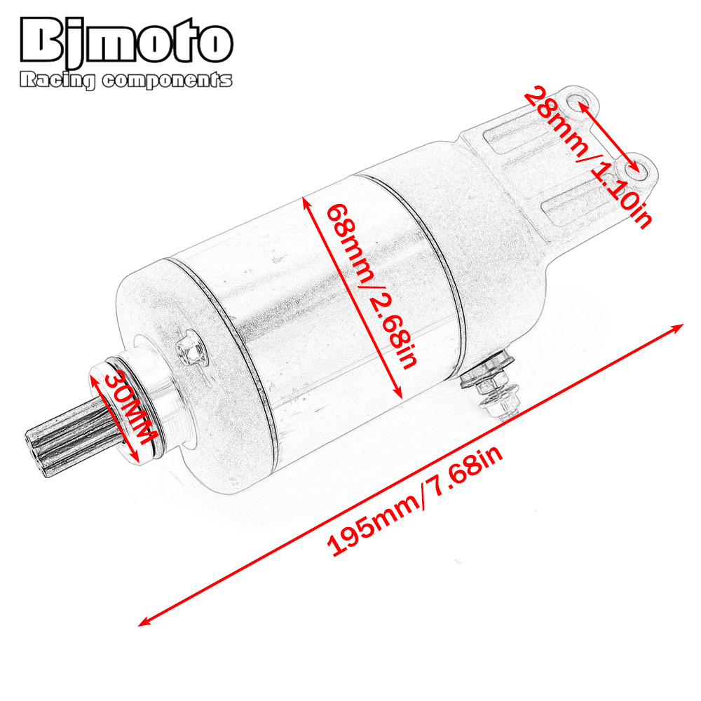 Starter motor for variator atv lynx 400, 12851102000000-speed motorcycle starter, electric motor