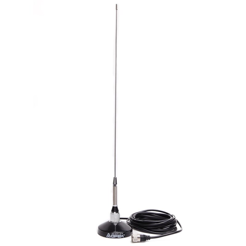 Abbree vh -1208mu pl -259 super suge antenne stenter magnetisk montere med 55 cm antenne vhf uhf Dobbel bånd til mobil bilradio