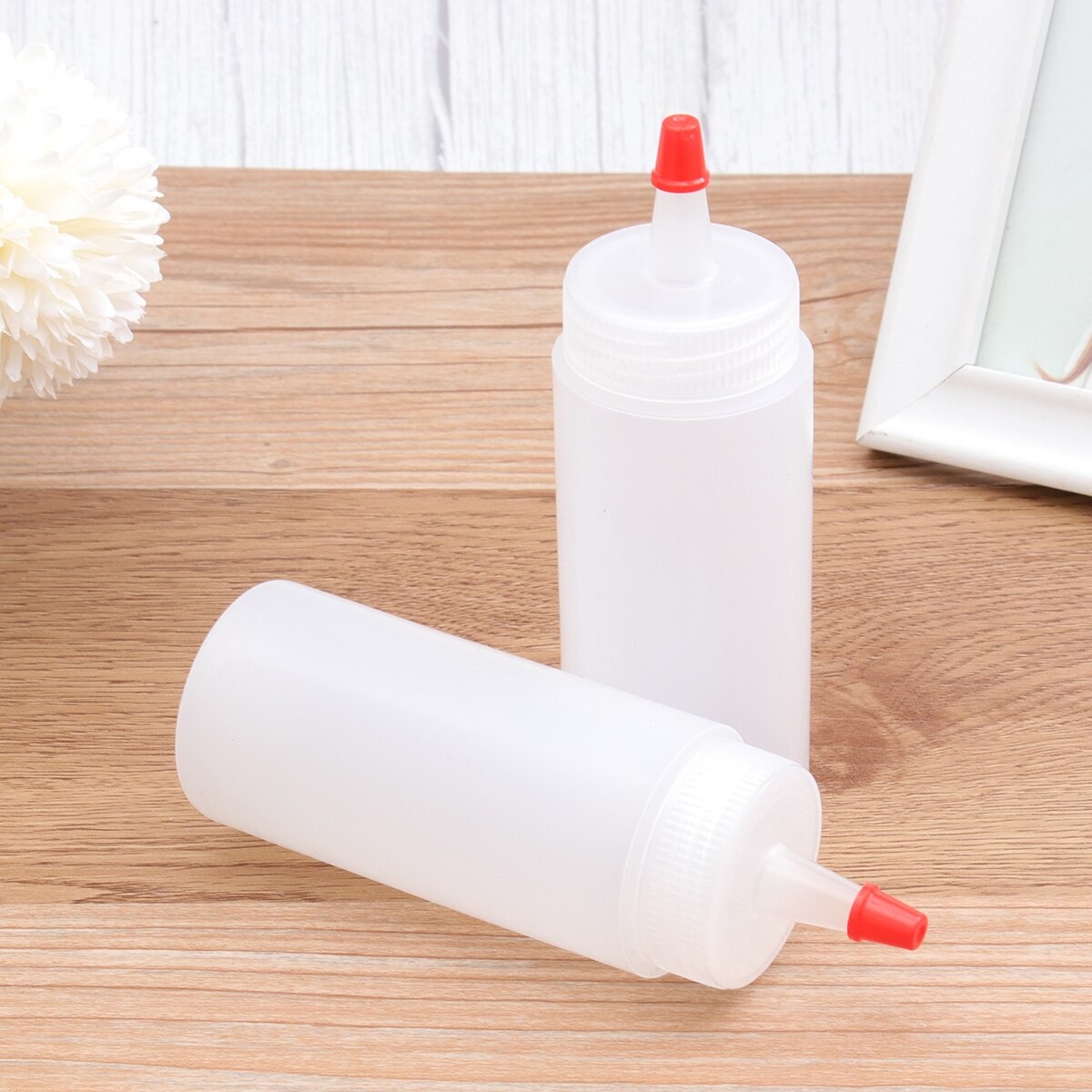 mostarda per salse contenitori olio distributori con cap coperchi spremere bottiglie