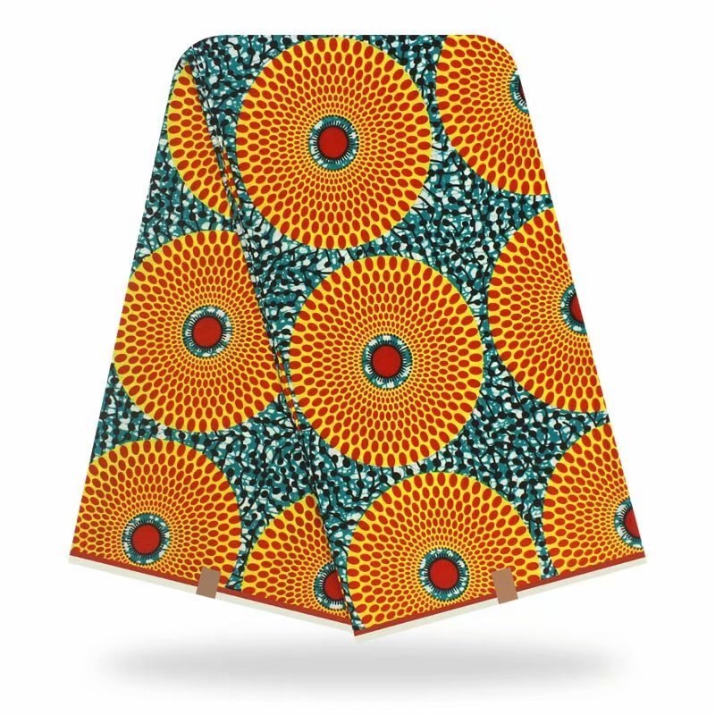 Afrikanske originale voksstoffer 100%  bomuld afrikanske voksprint stof 6 yards / stykke afrikansk stof til dametøj: Farve 7