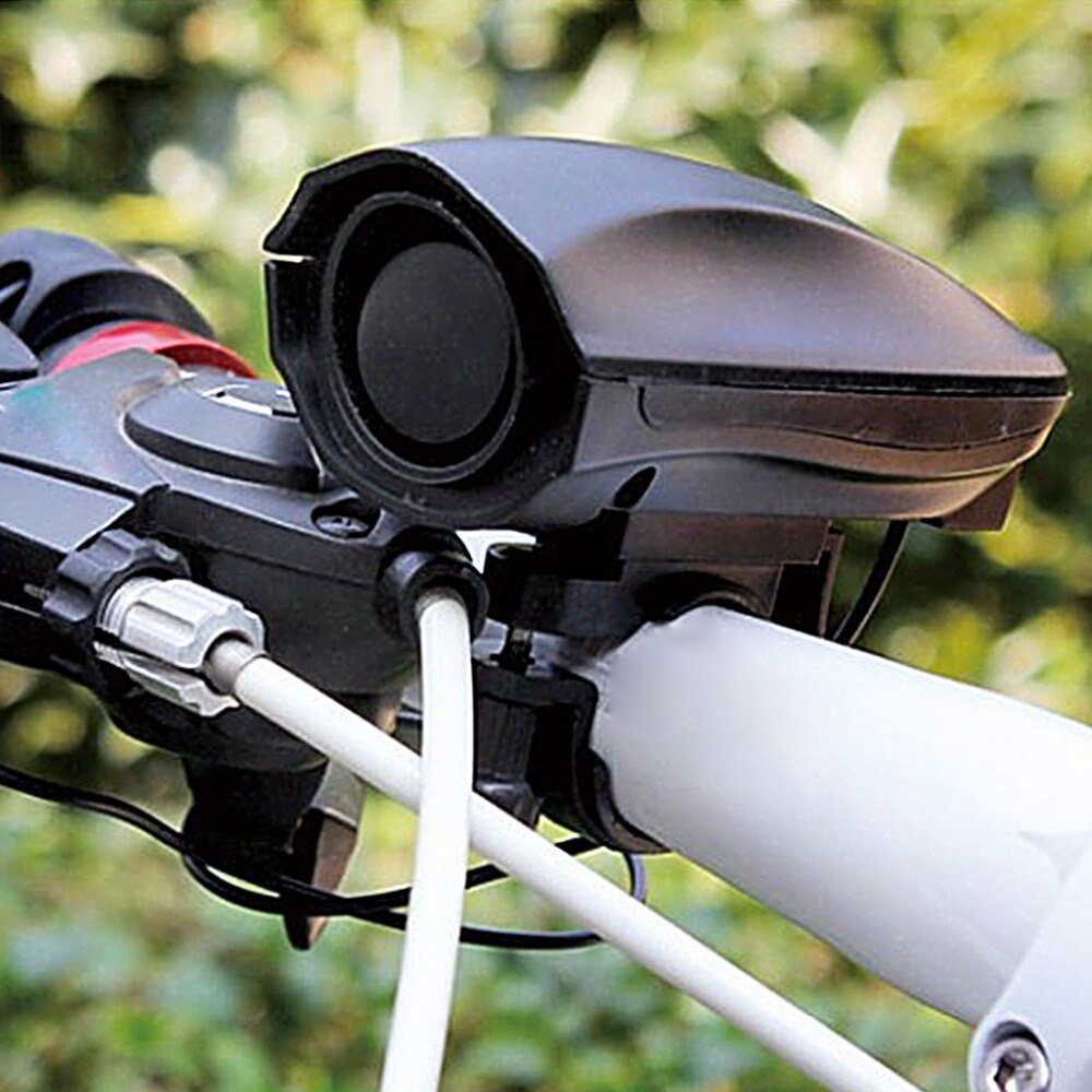 Fietsbel met hoog decibel, fietsstuurbel, elektrische claxon, sirene, alarm, fietsveiligheid, zwart