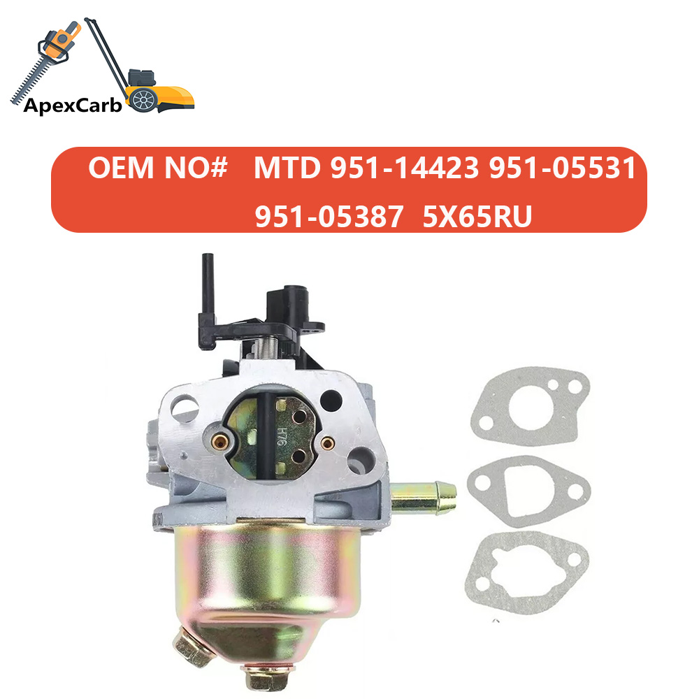 951-14423 Carburetor for Cub Cadet 5X65RU 5X65VUA 6X65RU MTD Craftsman Troy Bilt 159cc Engine For 951-05531 Garden Lawn Mower