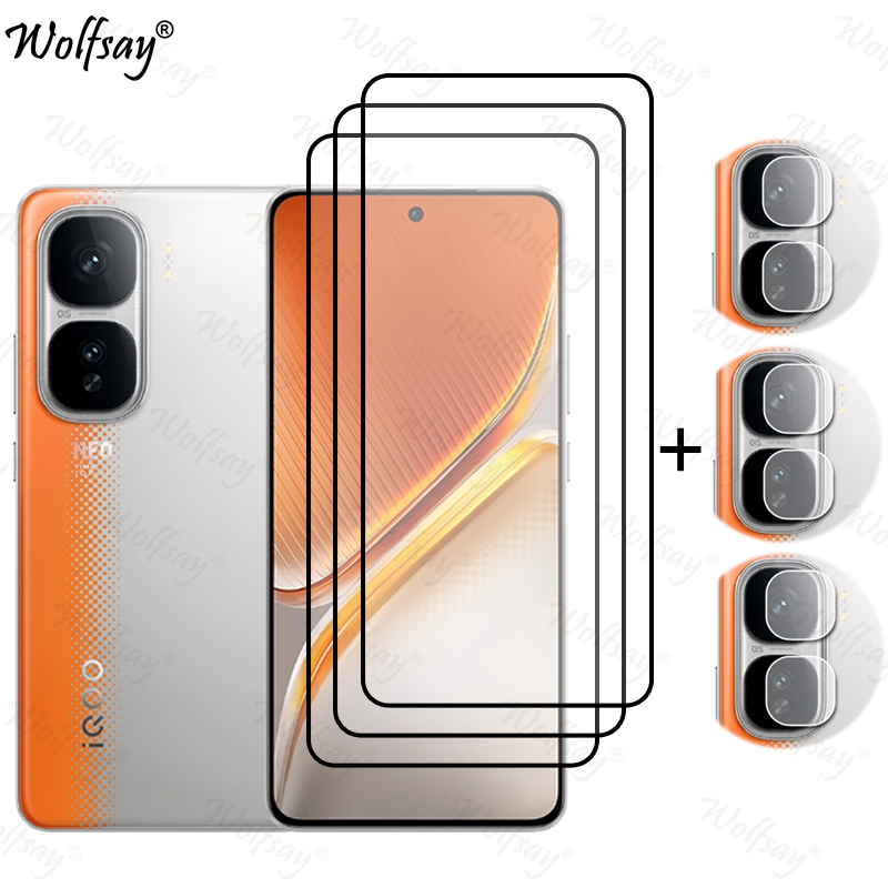 Full Cover Tempered Glass For Vivo iQOO Neo 10 Pro Screen Protector iQOO Neo 10 Pro Camera Glass For Vivo iQOO Neo 10 Pro Glass: Lucent / Bundle2