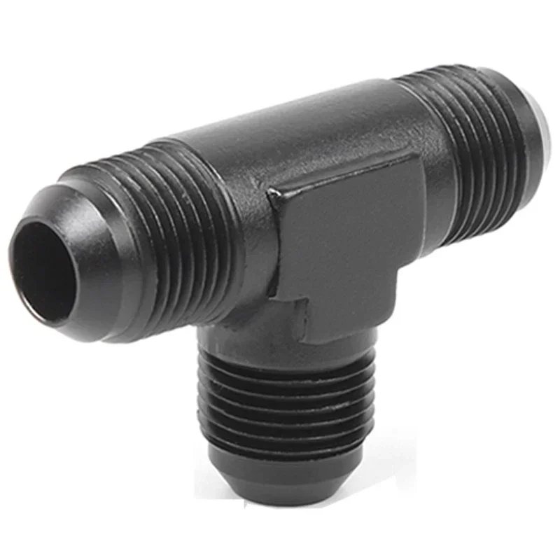 2x an4 an6 an8 an10 an12 universelle t-koblinger til slange i aluminium, hann-hann, hunn-t-kobling på sidegjengeadapter