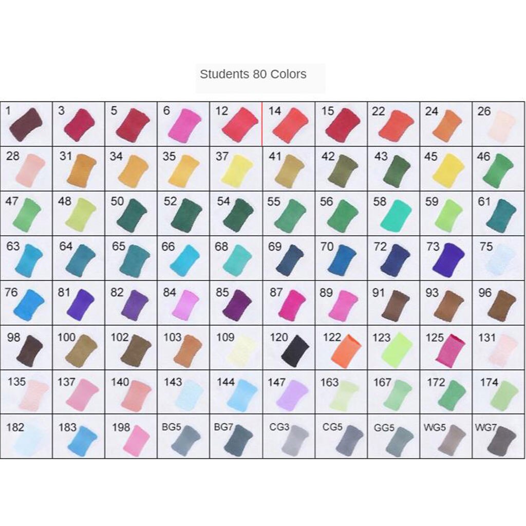 Alcohol Marker Brush Markers Dual Tips Permanent Art Kids Markers