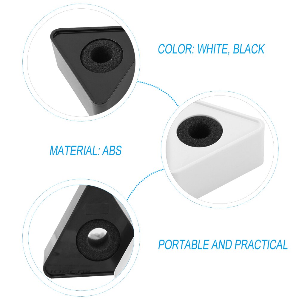 4pcs ABS Injection Molding Triangular Interview Mic Microphone Logo Flag Station