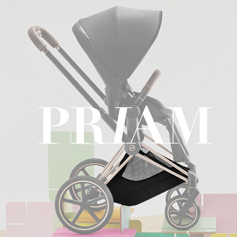 Kinderwagen-Einkaufskorb, jeweils für Cybex Priam 3/4 Mios 2/3 Melio2/3 Buggy-Aufbewahrungstasche, Tragekorb, Babywagen-Zubehör