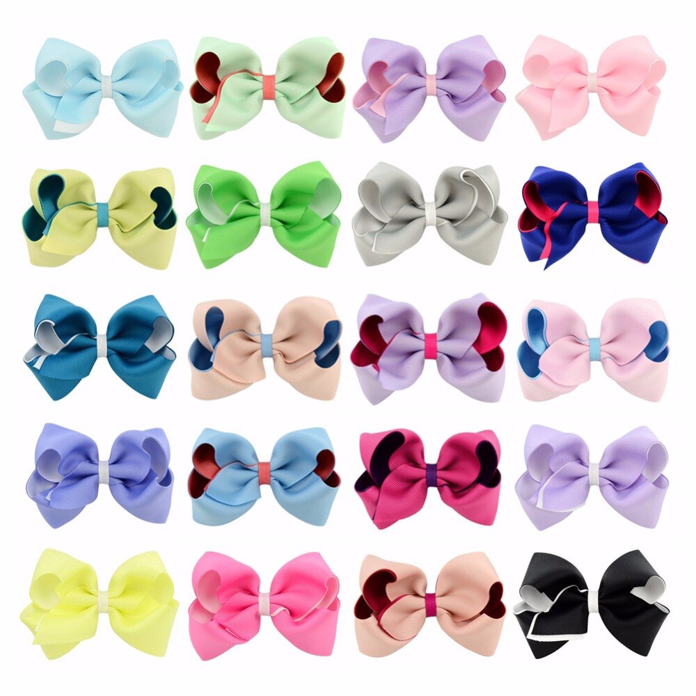 1Pcs 4 Inch Boutique Peuter Meisjes Snoep Kleuren Haarspeld Haarelastiekjes Krokodil Clips Met Kids Kinderen Haar Accessoires 656