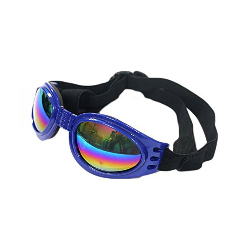 Gafas de sol plegables para perro, protección para los ojos para mascotas, gafas de sol a prueba de viento, protector solar, gafas polarizadas GHS99: Azul
