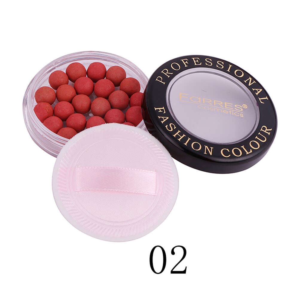 Matt blush ball lysne hudfarge naken sminke naturlig reparasjonskapasitet klassisk ball fargerik perleskimrende blush verktøy: A2