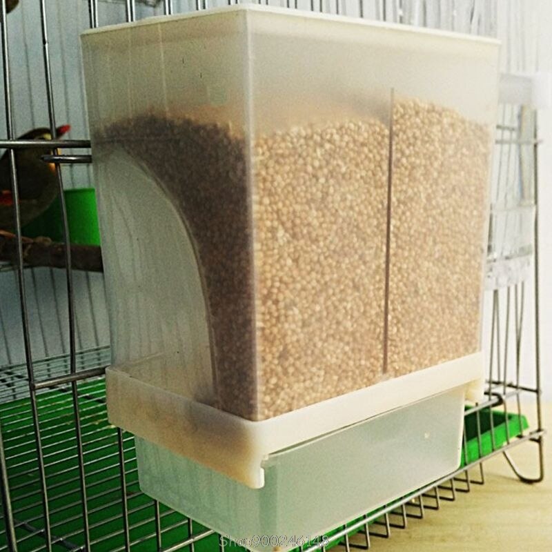Automatic Birds Feeder Poultry Feeding Tool Fodder Food Container Splashproof Storage For Pigeon Parrot Chicken O12 20