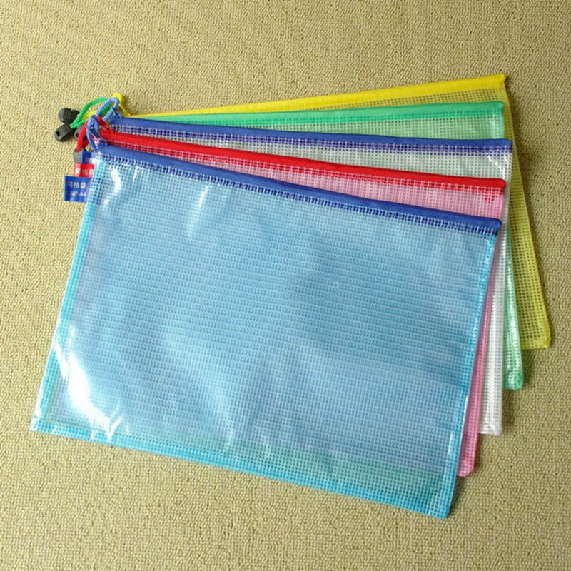 5pcs/lot A4 A5 size PVC plastic transparent cartoon student pencil bag stationery office receipt document pouch S18157