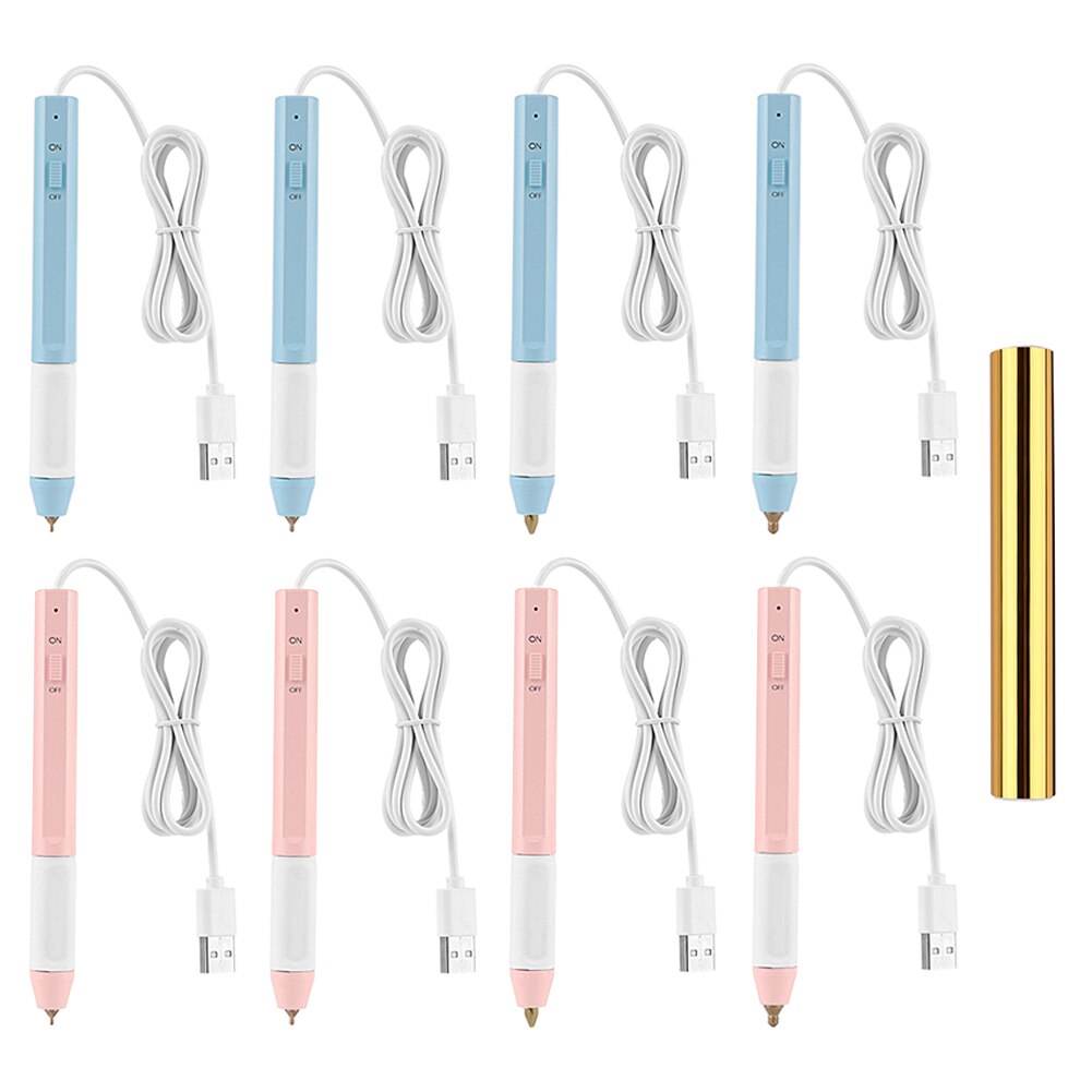 0.8Mm/1.5Mm Tip Praktische Warmte Folie Pen Usb Hittebestendig Handvat Warmdrukfolie Voor Diy handgeschreven Papieren Kaart