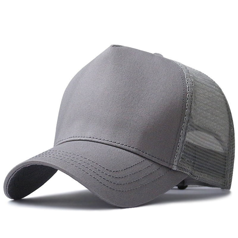 Stort hode mann stor størrelse mesh baseballhatter mannlig utendørs pluss størrelse sport caps far oversize lastebil cap 56-61cm 62-68cm