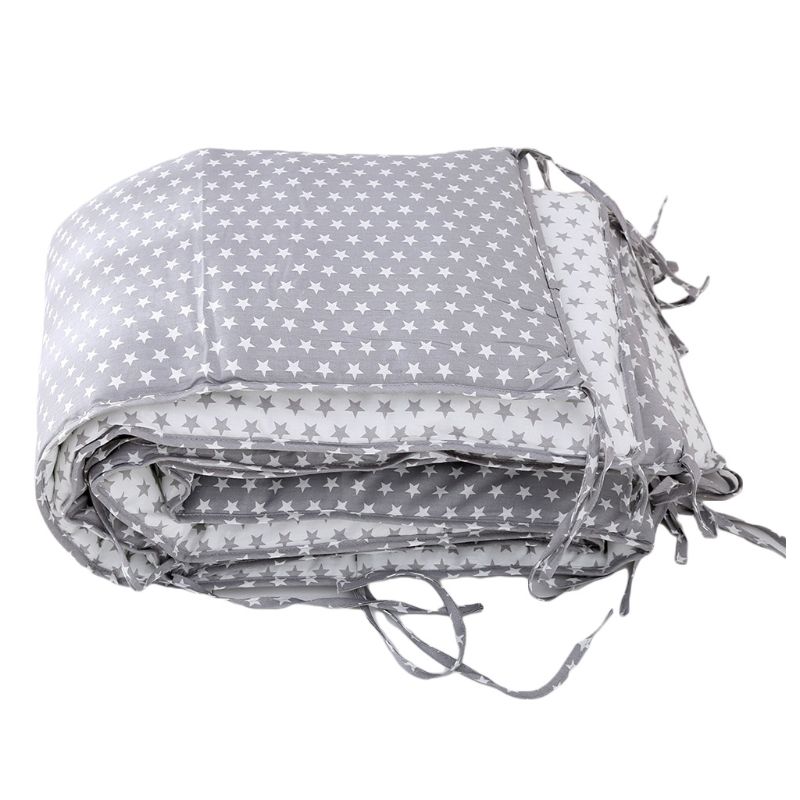 Nordic Sterren Baby Bed Dikker Bumpers Crib Rond Cot Protector Kussens Pasgeborenen Room Decor