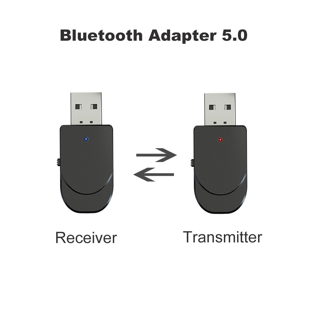 Kebidu-transmisor y receptor Bluetooth 2 en 1, adaptador de música inalámbrico con Bluetooth 5,0, Mini estéreo auxiliar de 3,5mm para Kit de coche, música y TV