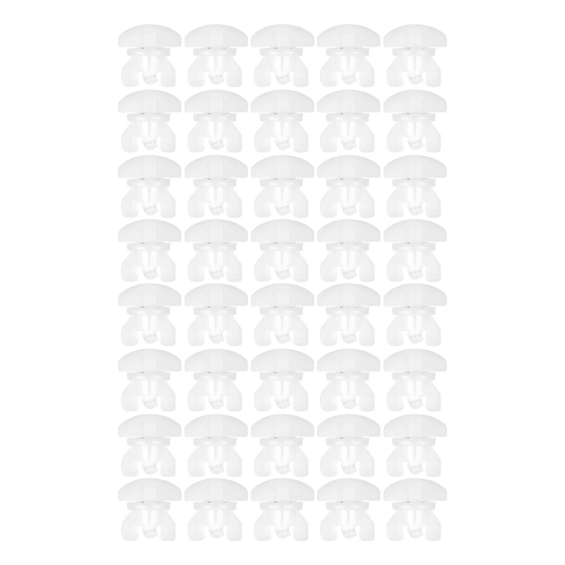 20/40 stuks gordijnrails stoppers witte plastic glijdende zweefvliegtuigen voor gordijnrails: YELLOW