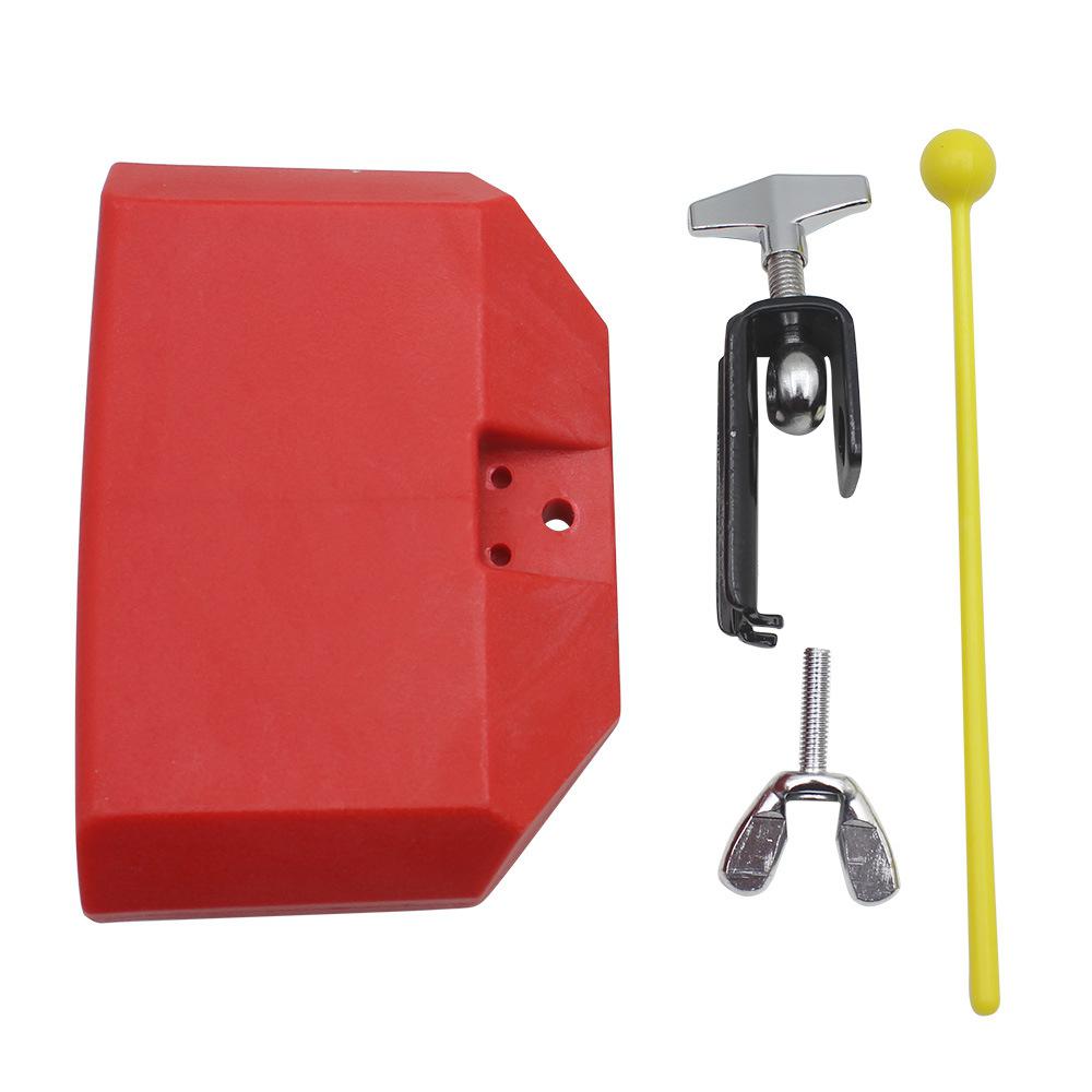 Jam Drum Cowbell Set Pitched Durable Treble Jazz Drum ABS Bell Percussion Drums Set Part Accessories: red