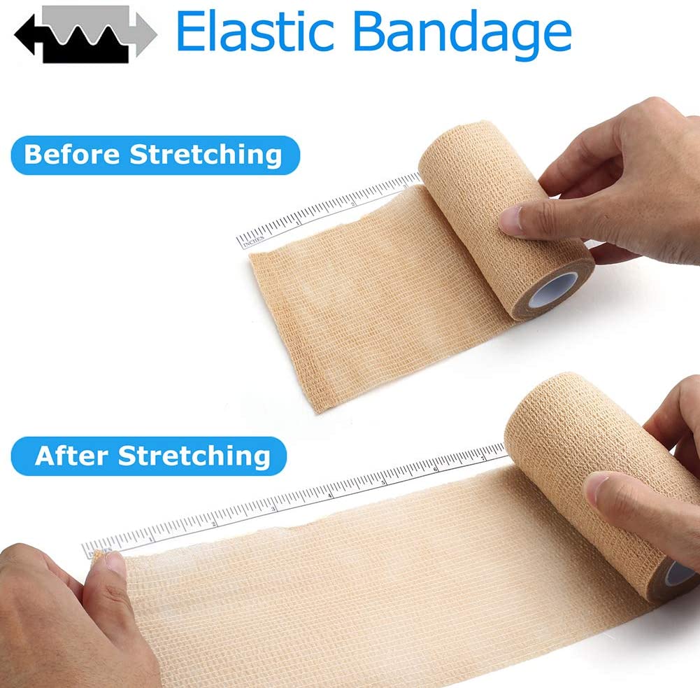 4 Inch 18 Rolls Self Aanhangend Wrap 4 Inch Zelfklevende Bandages Wrap Tape Stretch Bandage Zelfklevende Bandage Wraps