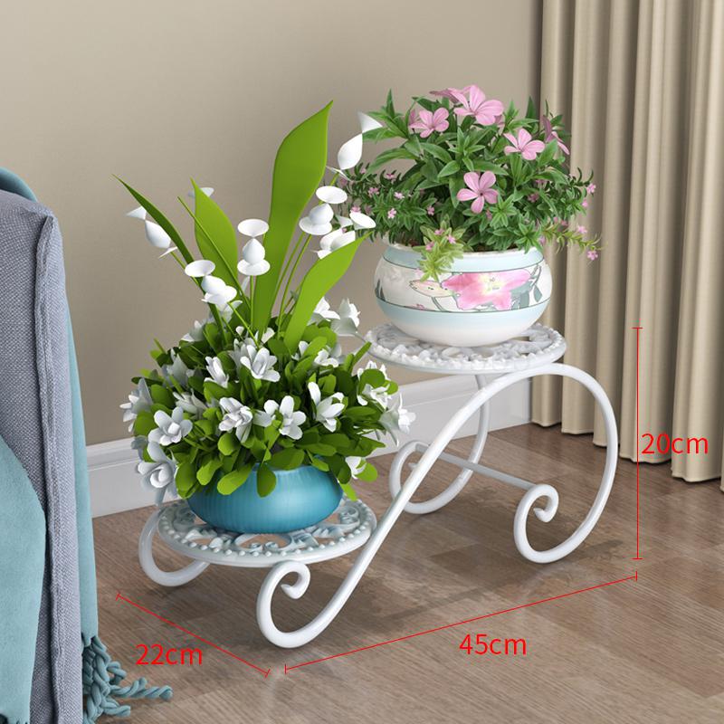 Iron flower shelf rack floor type home multi-store... – Grandado
