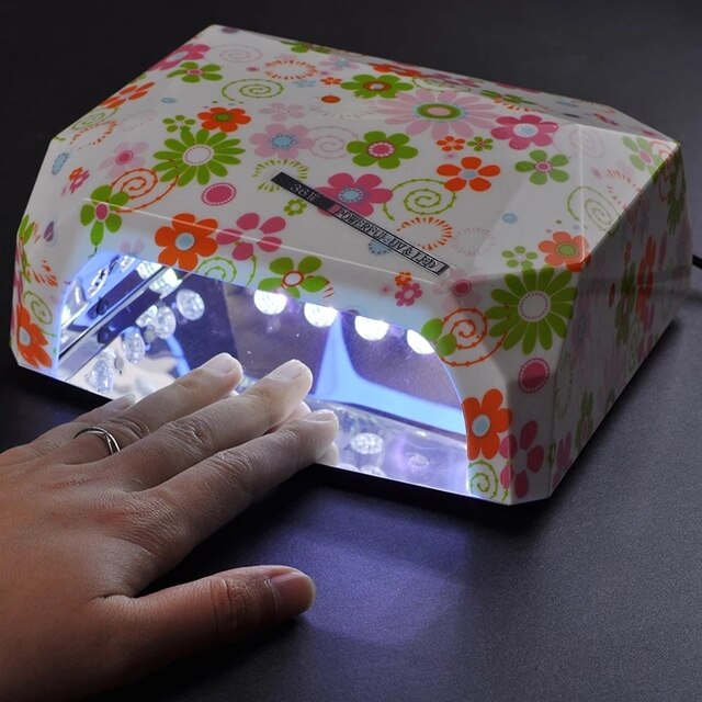 Lampe UV 36W CCFL avec capteur automatique, sèche-ongles en forme de diamant, lampe LED pour le séchage du vernis Gel UV, outils d&#39;art des ongles: E