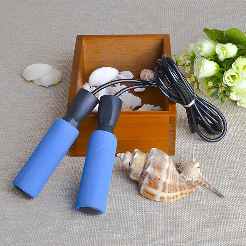 Portable Rope Skipping Fitness Jump Ropes Adjustable Rope Fitness Ball Bearing Jumping Rope Jump Skip Home Fitness Gym Fitness: blue
