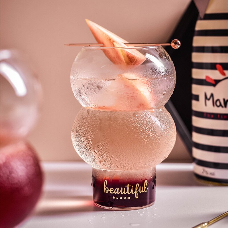 Neue nordisch Stil Bar Cocktail Ball Glas Sphärische Nachtisch Haus Süßigkeiten Becher Smoothies Eis Tasse Leben Milch Shake Becher