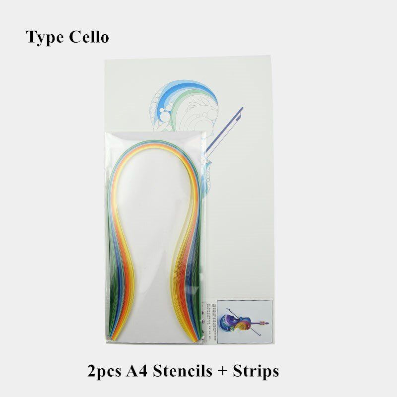 A4 Stencil Quilling Paper Art Paper Filigree Pattern Quilling Paper Template Origami Template Wall Art: Type Cello