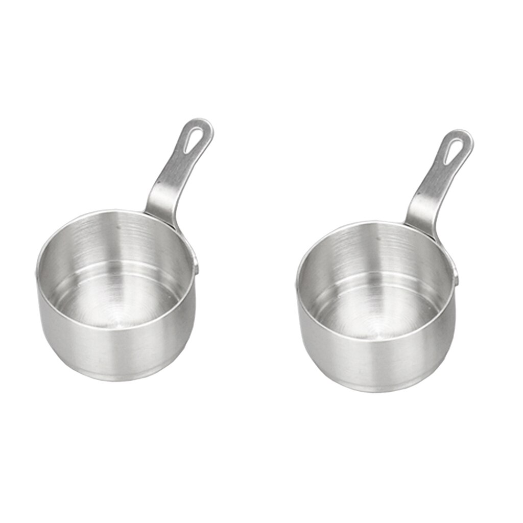 2 stk non-stick mini kasserolle kokekar kokepanne gryte saus serveringspanne 50ml