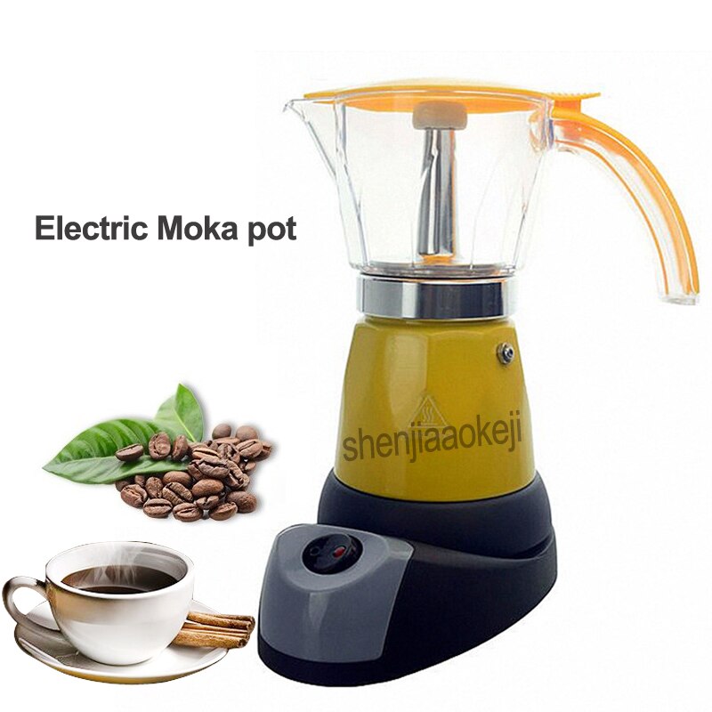 1pc Electrical Espresso Moka Pot Coffee Percolators Italian Mocha Maker Home Coffee pot for 6 people 220-240v 480w