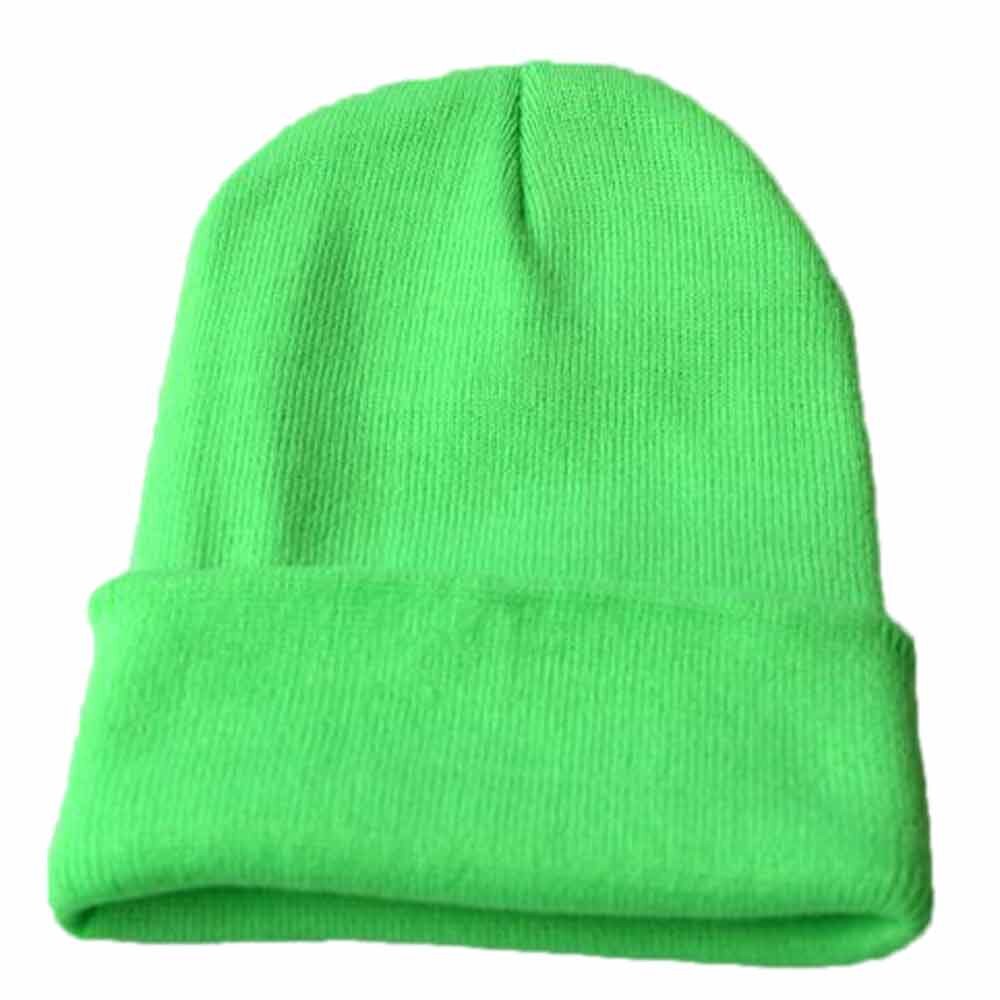 Unisexe Slouchy tricot bonnet Hip Hop casquette hiver Ski adulte chapeau Hip-hop tricoté acrylique fibres chapeau en stock #25: E