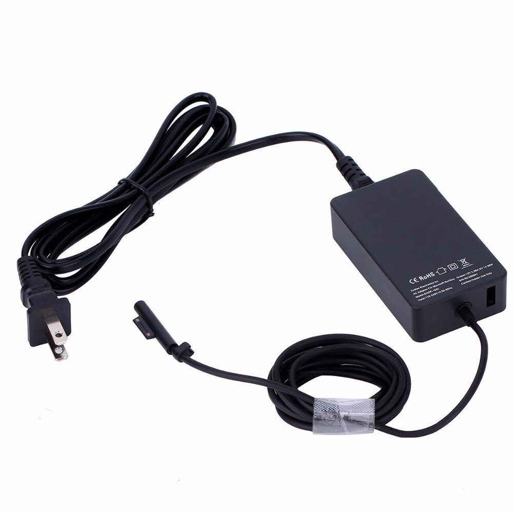 36W Surface Pro 4/Pro 3 Charger with USB Port, 12V 2.58A Magnetic AC Adapter Power Supply For Microscoft Surface Pro 3/Pro 4 i5