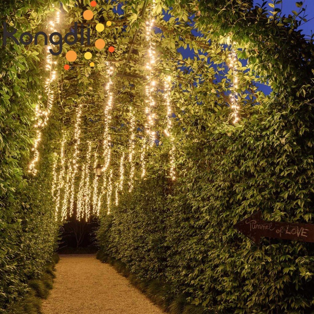 4x2.5m connectable led racimos wedding string lights christmas fairy light led garland outdoor for garden party tree patio decor