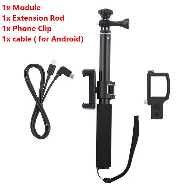 Telefon Montieren Modul Verlängerung Pol Stange Selfie Stock für FIMI Palme Tasche Gimbal Stabilisator Kabel für Typ-c IOS Android Zubehör: Pro Android