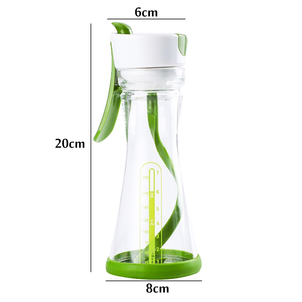 310ml Salad Dressing Mixer Bottle Manual Dressing Mixing Container Shaker Leak-free Salad Dressing Blender for Home Kitche